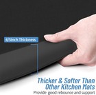 4 5 Inch Thick Kitchen Mat - Cushioned Anti Fatigue Mats For Kitchen Floor - Eas