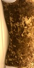 Gk Adult Large Gold Brown Crushed Velvet Gymnastic Dance Basic Tank Leotard Sz S