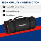 Workpro Heavy Duty Roll Up Tool Bag Tool Pouches Tool Bag Organizer W  6 Pockets