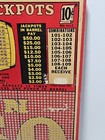 Vintage Trade Stimulator Punch Board Barrel Of Jackpots 