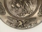 Vintage Pewter Plate American Declaration Of Independence 9  By Hudson