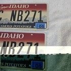 Idaho License Plate Set 2x Scenic - Famous Potatoes      2c Nb271 Oem