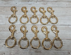 3 1 2  Solid Brass Snap clasp With 1  Round Swivel Eye  Lead Rope  Reins 10 Pack