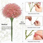 36pcs Baby Breath Artificial Flowers Real Touch Gypsophila Wedding Bouquet Decor