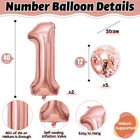 Large Number 16 Balloons  Self Inflating Foil Decor  Pink
