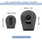 10pcs Wheeled Cord Locks For Drawstring Toggle Slider Stopper  0 8 1 5 Inch