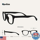 Opulize Pop Reading Glasses For Women Men scratch Resistant Round Matt Frame 