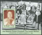 St Vincent 1332-1334a Strip 1335 mnh  Queen Mother Elizabeth 90th Birthday 1990 