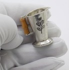 Vintage Italian Handmade Genuine Silver Pitcher Figurine Dollhouse Miniature