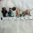 Lot Of 4 Vintage antique Carved Wooden Christmas Ornaments Germany Miniature