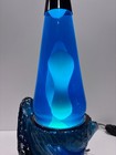 1997 Lava Lite Icon Series Lamp  seamore  - White   Blue