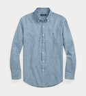 Polo Ralph Lauren Indigo Dress Shirt Lightweight Denim Cotton Classic Fit 3lt