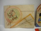 Antique Lot Of Greeting Cards Birthday Christmas Dogs Vintage Vtg Free Shipping