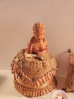 Vintage Half Doll Pin Cushion  Whisk Brooms