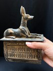 Anubis Statue  Egyptian Jackal God Sculpture  Ancient Egypt Decor