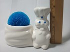 Vintage Pillsbury Doughboy Ceramic Sponge Pad Holder Figurine Fast Shipping