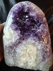 Purple Amethyst Quartz Crystal Cluster Geode Display Specimen Polished