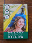 Equip Inflatable Hammock Pillow Camping Headrest Adjustable Strap Blue Gray New