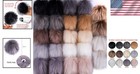 Fluffy Faux Fur Pom Pom Balls With Elastic Loop - 12 Color Variety 24 Pack