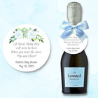 Baby Shower Champagne Favor Tags   Baby Shower Favors   Baby Girl