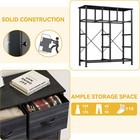 9 Drawers Dresser - Black Farmhouse Bedroom Furniture Storage Chest Organizer