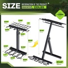 Folding Gun Rack Freestanding Rifle Pistol Storage Rack Stand For Shooting Range