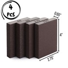 Bates- Sanding Sponge  4 Pack  4 60 80 120 220 Grit  Brown