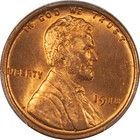 1918 Lincoln Cent - Pcgs Ms-65 Rd  Fully Red Gem 