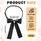 Bowtie Western Bow Ties For Men Women  Solid Color Colonel Satin Ribbon Bow Tie