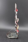 Stained Glass Woodland Santa Tea Light Candle Holder 9 5  Christmas Holiday