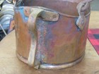 Antique Copper brass Bucket With Rat Tail Handle