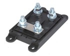 Mega Double Fuse Block Holder W Cover 100a   300a 12 24v Auto Truck Includes Fuses