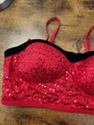 Balera Dance Red Sequin Top Size Sa  small  Women s