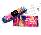 Zox   dream Without Limits   Silver Single Medium Nip Wristband W card Castle