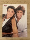 Wham  1984 George Michael Clip Poster Swedish Magazine Okej Vintage 1980s