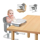 3-in-1 Baby High Chair Booster Seat Hook-on Adjustable Feeding Babies Toddlers