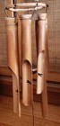 Bamboo Windchimes   dragonfly   Handcrafted   Black  Tan  Wood  23   Bali