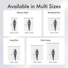 Amazer 72x84 Clear Shower Curtain Liner Waterproof Peva W Magnets