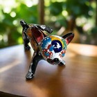 Talavera Peeing Chihuahua   Mexican Folk Art Figurine