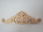 12 Inch Decorative Wooden Applique Maple Wood Carved Onlay Ornamental Decor