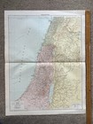 Antique 1920 Of Palestine Middle East West Bank Jerusalem Damascus Galilee