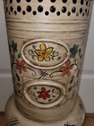 Vtg Montgomery Ward Painted Windsor Kerosene Portable Parlor Heater Stove Floral