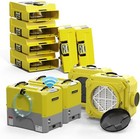 Alorair 2 X Wifi Commercial Dehumidifier  6 X Air Movers And 2x Air Scrubber Kit
