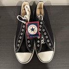 Vtg 90s Converse Chuck Taylor Black Low Top Made In Usa Mens 10 5 Deadstock Nwt