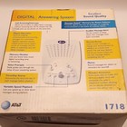 At t 1718 Digital Answering Machine Time day Stamp Remote Access White 1-line