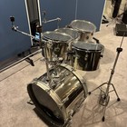 Ludwig Stainless Steel Drumset With Atlas Hardware  