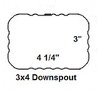 Downspout Leader Gutter Offset 3x4 Aluminum  offset   3  a-style  10 Colors