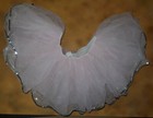 Light Pink Tutu Silver Sequin Trim Organdy 3 Layers Ladies Adult Size Nwot