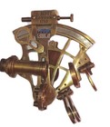 J scott Antique Sextant Nautical Brass Astrolabe Working Marine Vintage Box