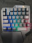 One Hand Gaming Keyboard Rgb Backlit Mechanical Usb Wired Keypad For Pc Gamer